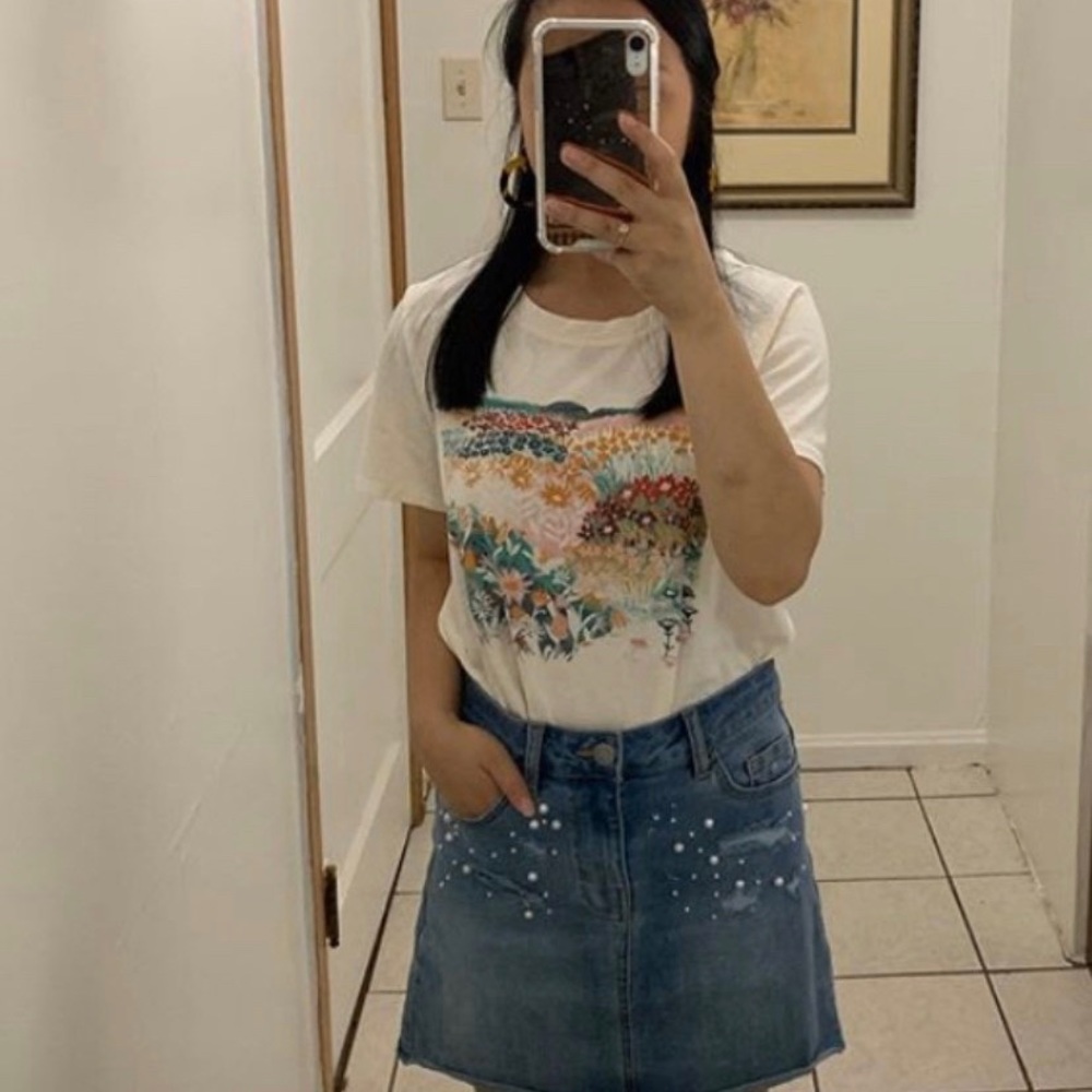 floral t-shirt